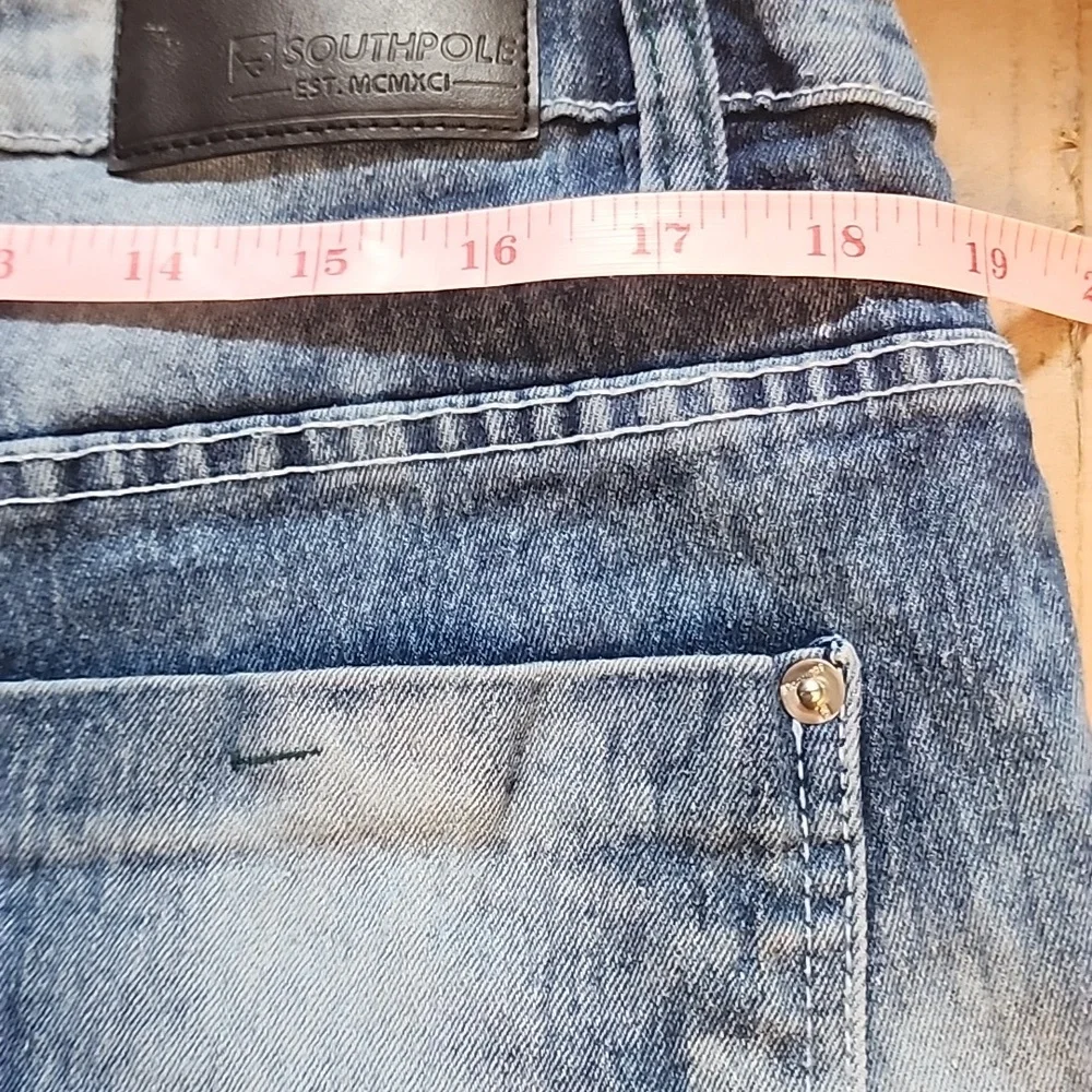 Mens Vintage OG South Pole Denim Jean Shorts 36 Slim